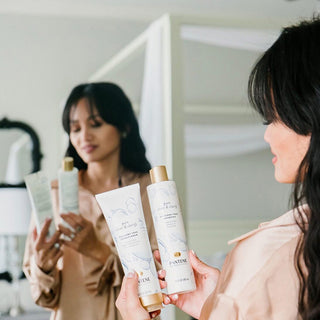 Filipino Women looking at pantene products