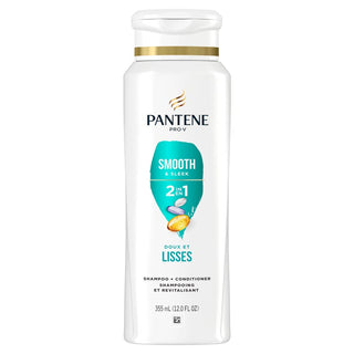 Pantene Smooth & Sleek 2 in 1 Shampoo + Conditioner 12oz