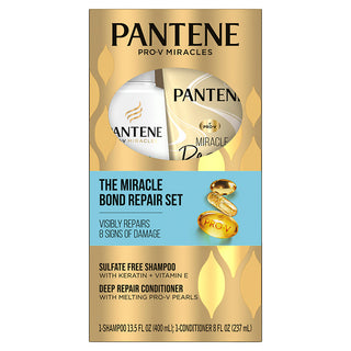 Miracles Bond Repair Keratin + Vitamin E Shampoo and Miracle Rescue Deep Repair Conditioner Dual Pack