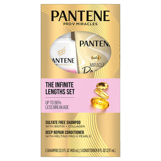 Miracles Infinite Lengths Biotin + Collagen Shampoo and Miracle Rescue Deep Repair Conditioner Dual Pack