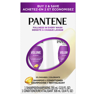 Pantene Volume & Body Dual Pack 12.0 oz + 10.4 oz