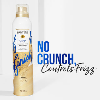 Pro-V Strong Hold Alcohol Free* Level 4 Hairspray No Crunch Controls Frizz
