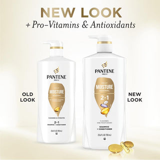 Pantene Daily Moisture Renewal 2 in 1 Shampoo & Conditioner 23.6 oz New Look