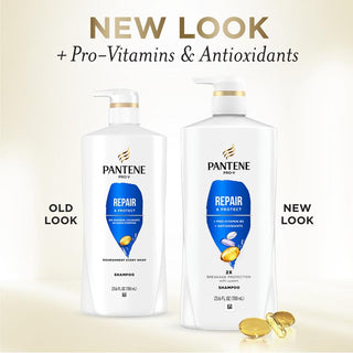 Pantene Repair & Protect Shampoo 23.6 oz new look