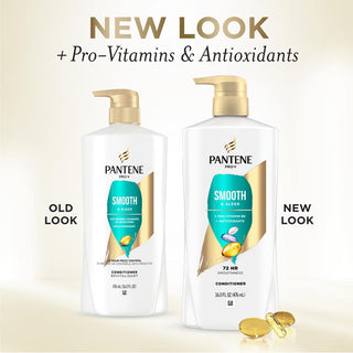 Pantene Smooth & Sleek Conditioner 16.0 oz new look