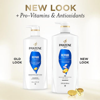 Pantene Repair & Protect Shampoo 17.9 oz new look