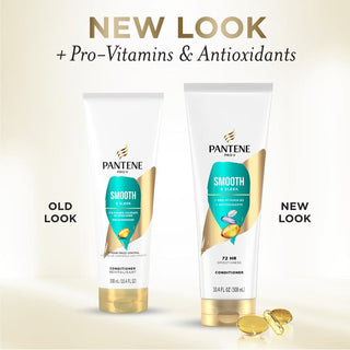 Pantene Smooth & Sleek Conditioner 10.4 oz new look