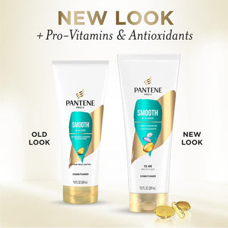 Pantene Smooth & Sleek Conditioner 9 oz new look