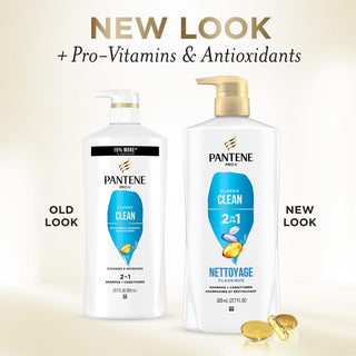 Pantene Classic Clean 2 in 1 Shampoo + Conditioner 27.7 oz new look
