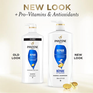 Pantene Repair & Protect Shampoo 27.7 oz new look