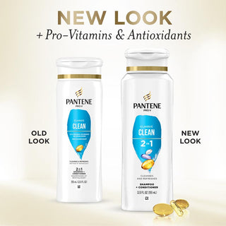 Pantene Classic Clean 2 in 1 Shampoo + Conditioner 12oz New look