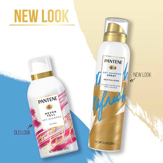 Refresh Dry Shampoo Spray new and old packaging