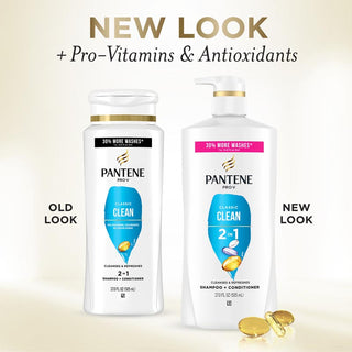Pantene Classic Clean 2 in 1 Shampoo + Conditioner 17oz New look