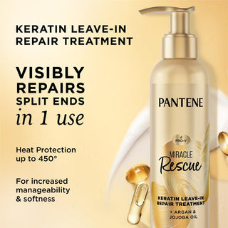 Keratin Leave-in Repair Treatment visibly repairs split ends in 1 use