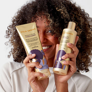 GS Sulfate Free Shampoo in hand