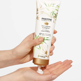 Hair Volume Multiplier Conditioner with Bamboo in hand