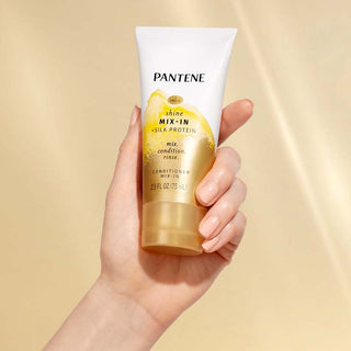 Shine Mix-In + Silk Protein in hand