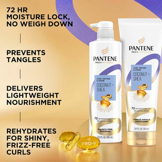 72 HR moisture lock, no weighdown. Prevents tangles, Rehydrates curls