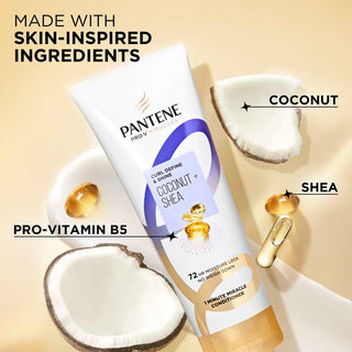 Made with Skin-inspired ingredients. Coconut, shea, and multi-vitamin complex
