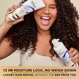 72 Hour Moisture Lock, no weighdown. Luxury Hair repair without the $60 price tag