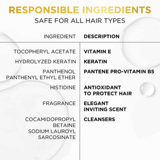 Responsible Ingredients - Safe for all hair types