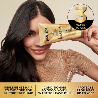 Replenishes Hair to the Core making it 3x stronger, protects hair up 450 degress
