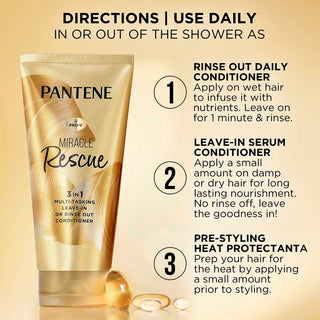 Miracle Rescue 3in1 Multi-Tasking conditioner directions