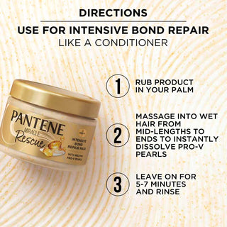Rub product in your palm. Massage into wet hair from mid-lengths to ends. leave fro 5-7 minutes and rinse