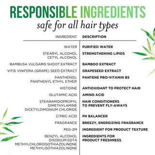 Responsible Ingredients safe for all hair types