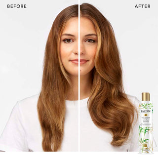 Hair Volume Multiplier Shampoo with Bamboo before and after