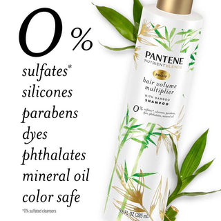Hair Volume Multiplier Shampoo with Bamboo 0% sulfates, silicones, parabens, dyes, mineral oil, dyes