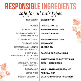 Responsible Ingredients - safe for all hair types