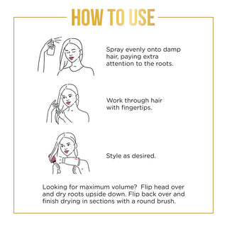 Volumizing Root Lift Spray how to use