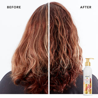 Wave & Curl Defining Hydrating Crème before after