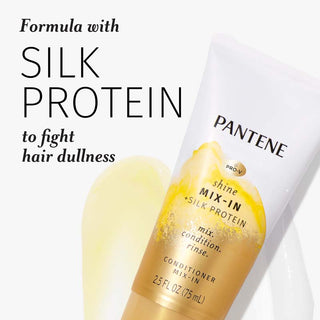 formula with silk protein to fight hair dullness